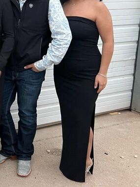 Strapless maxi dress